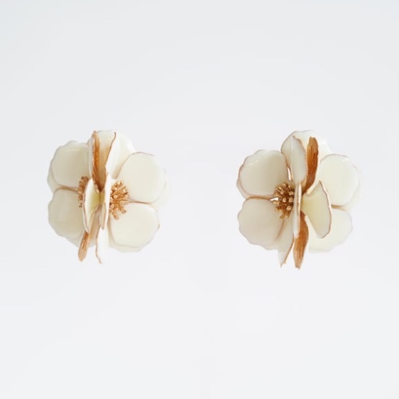 Zara Jewelry Zara Flower Earrings Poshmark
